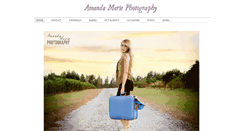 Desktop Screenshot of amandamariephoto.com